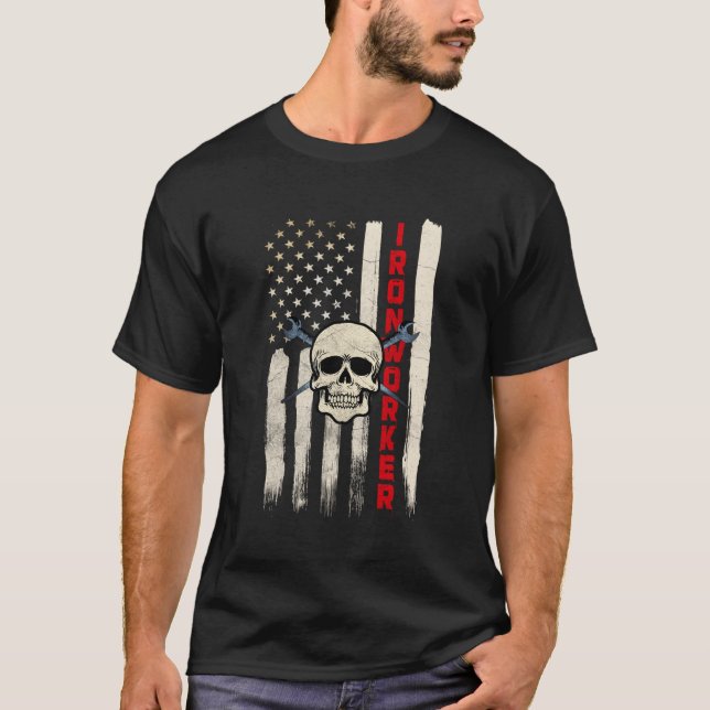 Camisetas de trabajadores de línea entregan bander (Anverso)