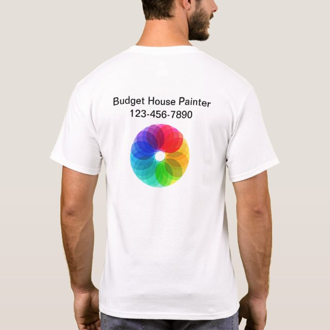 Camisetas de trabajo con logotipos de empresas de  (Reverso)
