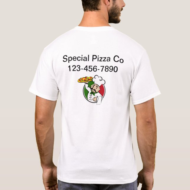 Camisetas de trabajo con logotipos de empresas de  (Reverso)