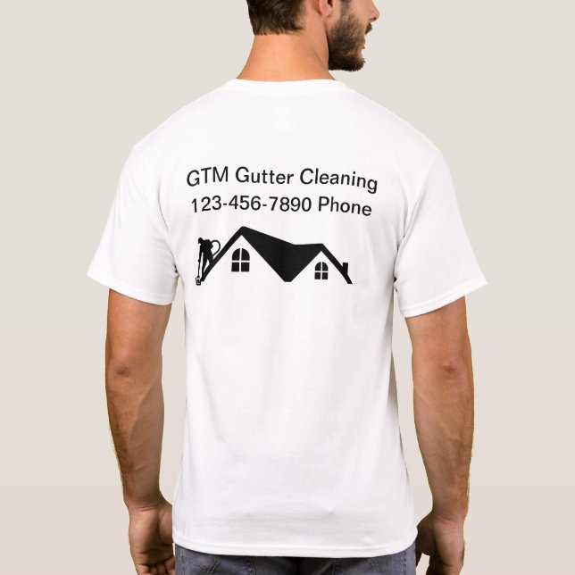 Camisetas de trabajo con logotipos de empresas de  (Reverso)