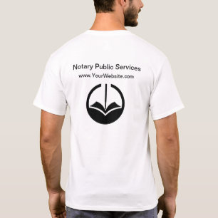 Camisetas de trabajo con logotipos de empresas pú