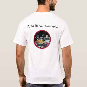 Camisetas de trabajo con logotipos mecánicos auto