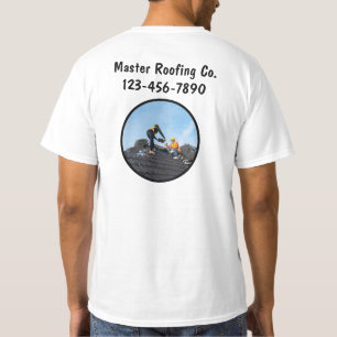 Camisetas de trabajo de empleados de Roofer Servic