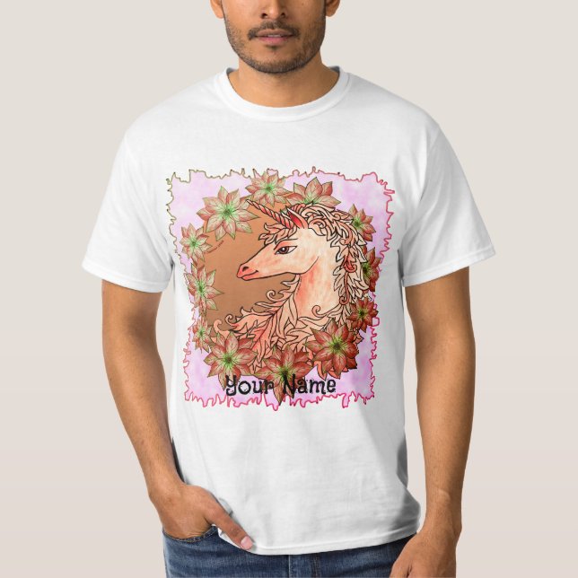 Camisetas de unicornio para navidades (Anverso)
