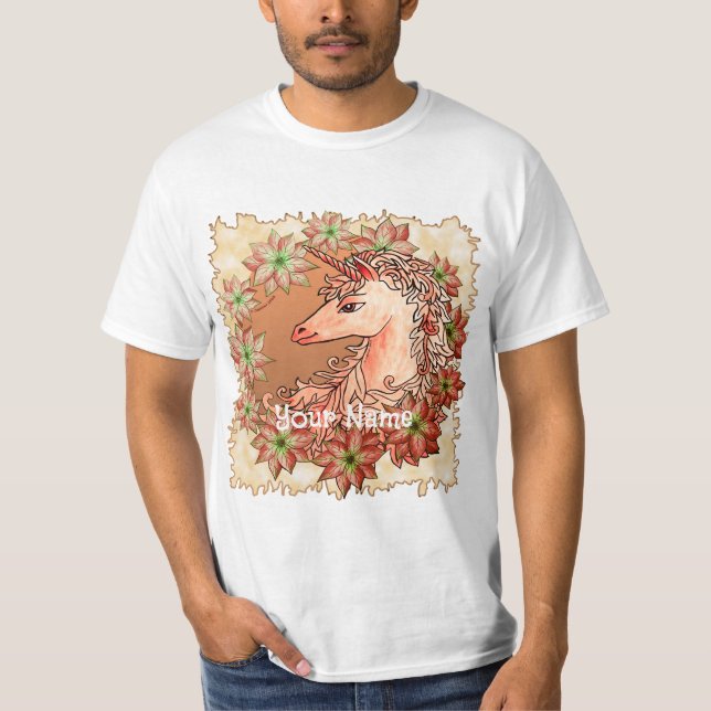 Camisetas de unicornio para navidades (Anverso)