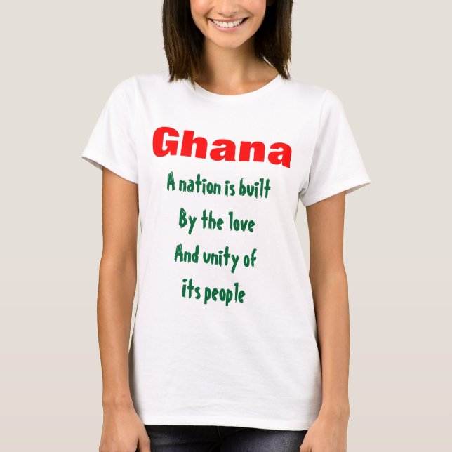 Camisetas de unidad de Ghana (Anverso)