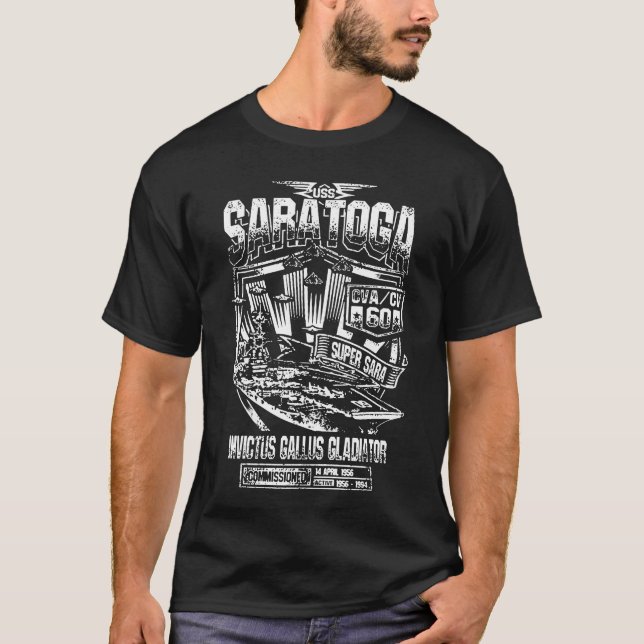 Camisetas de USS Saratoga (Anverso)