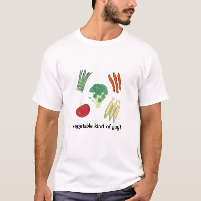 Camisetas de vegetales variados personalizados (Anverso)