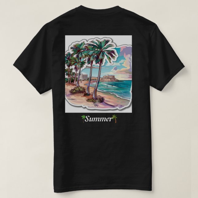 Camisetas de verano  (Reverso del diseño)
