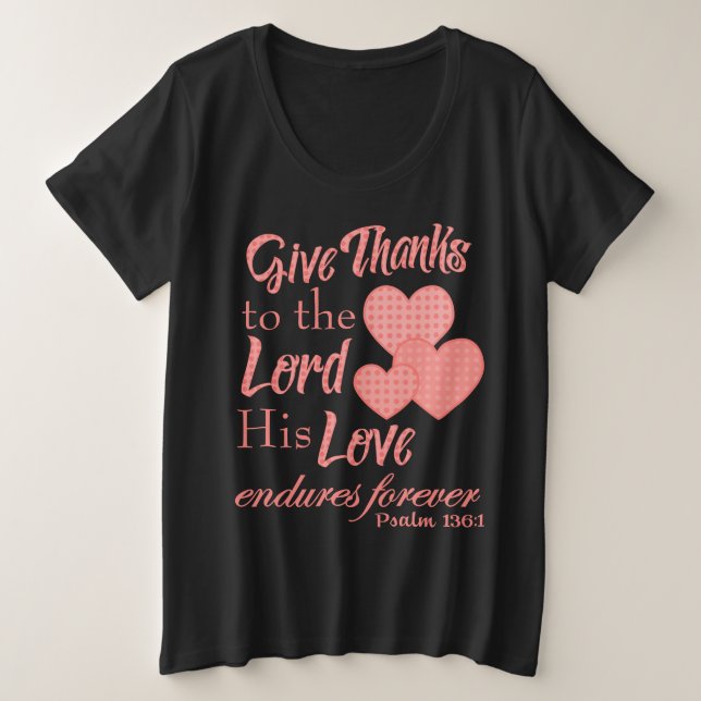 Camisetas de versículos de la Biblia de agradecimi (Anverso del diseño)