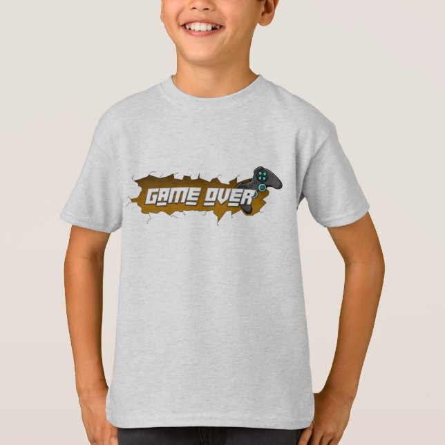 Camisetas de Video Juegos para niños - Game Over (Anverso)