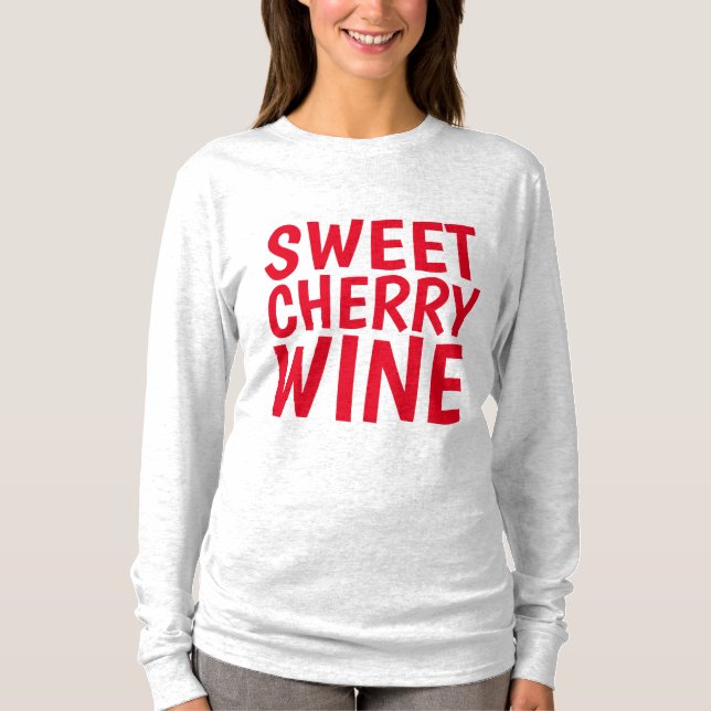 Camisetas de VINO DULCE CHERRY (Anverso)