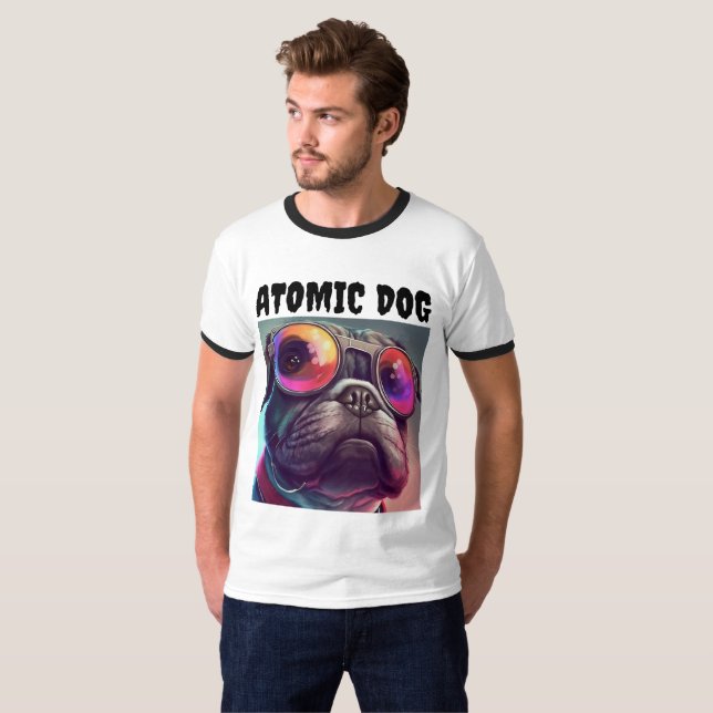 CAMISETAS DE VINTAJE DE PERRO ATÓMICO (Anverso completo)
