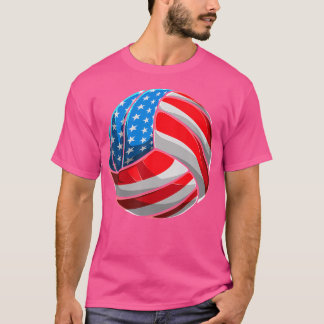Camisetas De Voleibol De Bandera Estadounidense 4