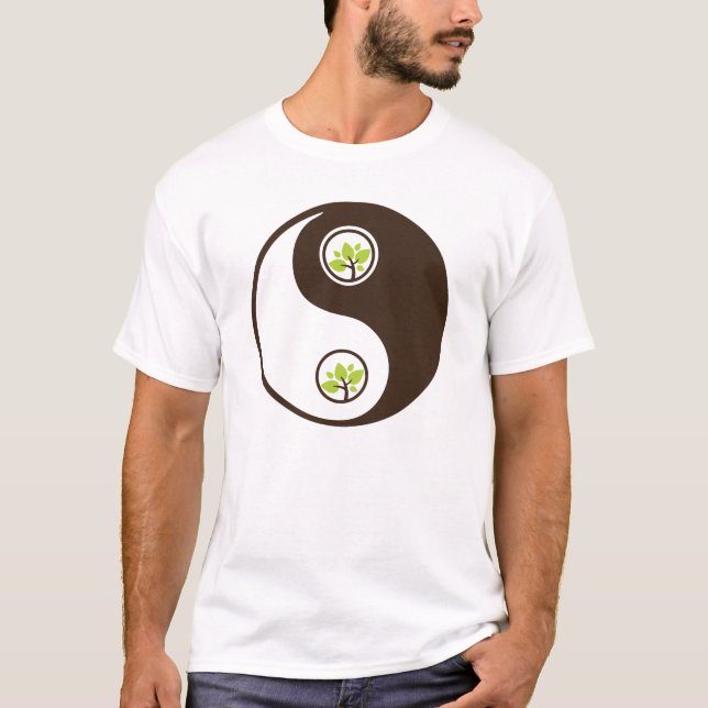 Camisetas de Yin Yang Organic Planet (Anverso)
