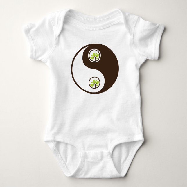 Camisetas de Yin Yang Organic Planet (Anverso)