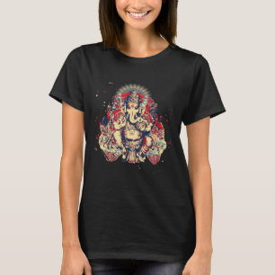 Camisetas de Yoga Espirituales Dios Hindú Ganesha 