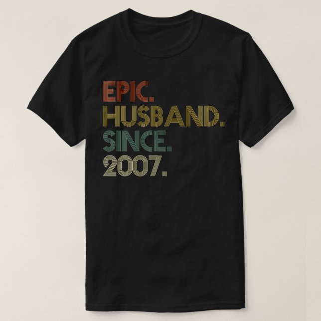 Camisetas del 15° Aniversario del Boda de los Homb (Diseño del anverso)