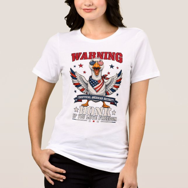 Camisetas del 4 de Julio de Ganso Enojado (Anverso)