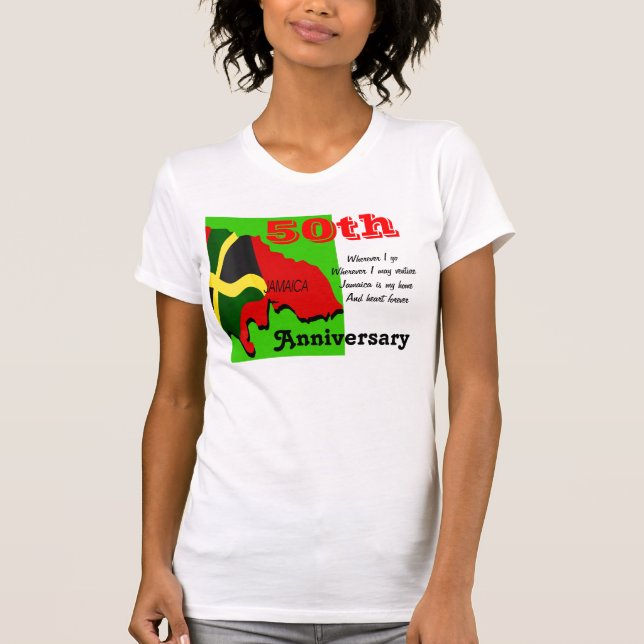 Camisetas del 50 aniversario de Jamaica (Anverso)