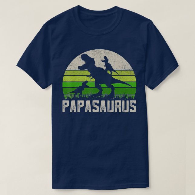 Camisetas del abuelo divertidos, Dinosaurio Papasa (Diseño del anverso)