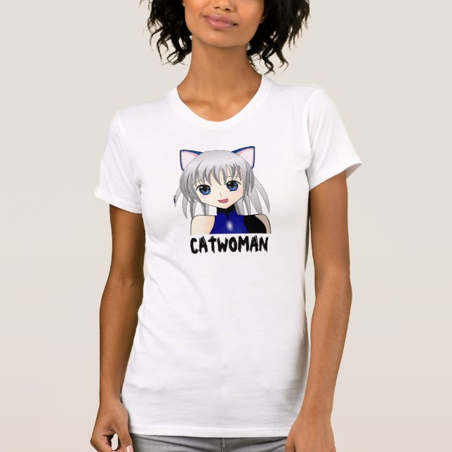 Camisetas del animado del Catwoman (Anverso)