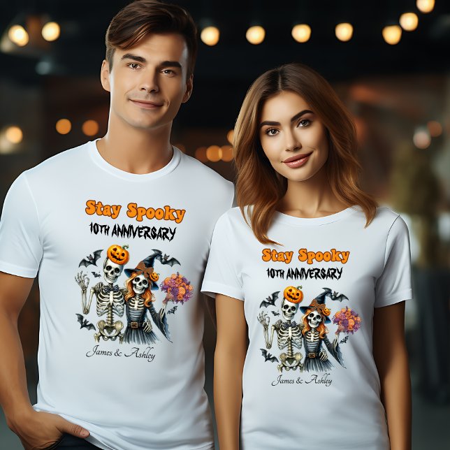 Camisetas del aniversario de Halloween de espeluzn (Subido por el creador)