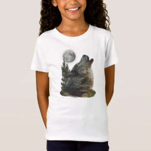 Camisetas del arte del lobo