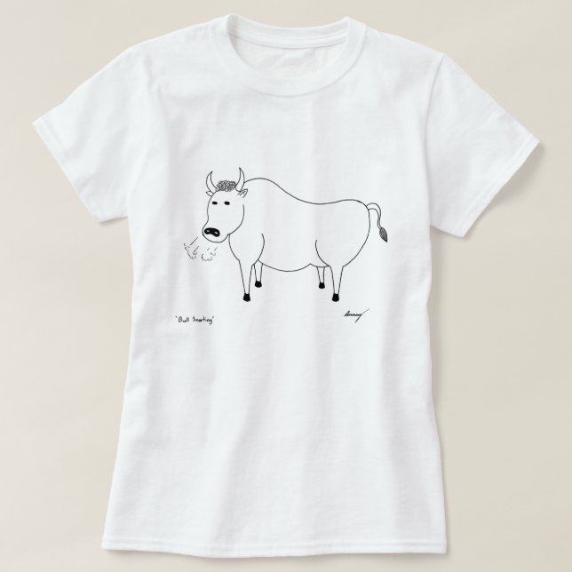 Camisetas del arte popular de Bull (Diseño del anverso)