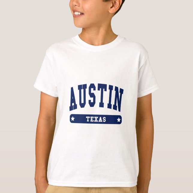 camisetas del Austin Texas College Style (Anverso)