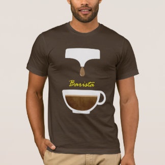 camisetas del barista del café