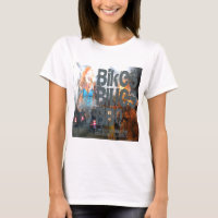 Camisetas del Bbq de los azules de las bicis