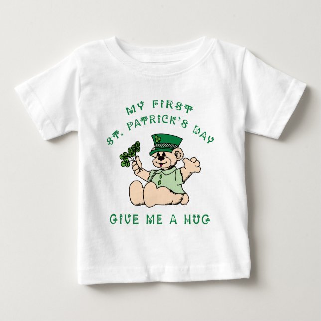 Camisetas del bebé del día de mi 1r St Patrick (Anverso)