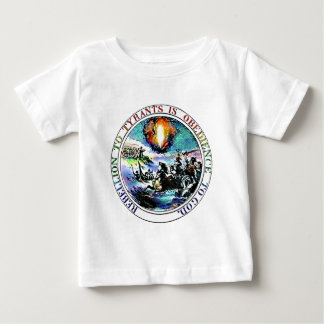 Camisetas del bebé del patriota