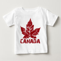 Camisetas del bebé del recuerdo de Canadá de la
