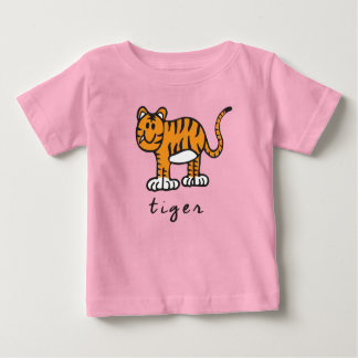 Camisetas del bebé del tigre (con la base)