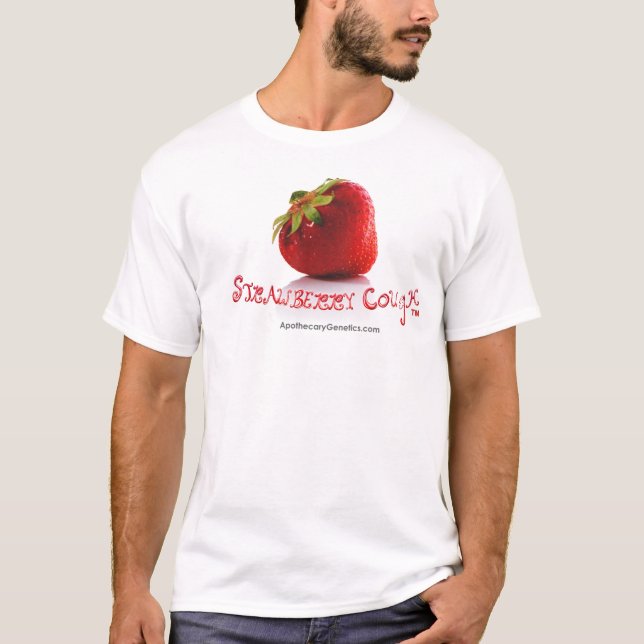 Camisetas del blanco de la FRESA COUGH™ (Anverso)