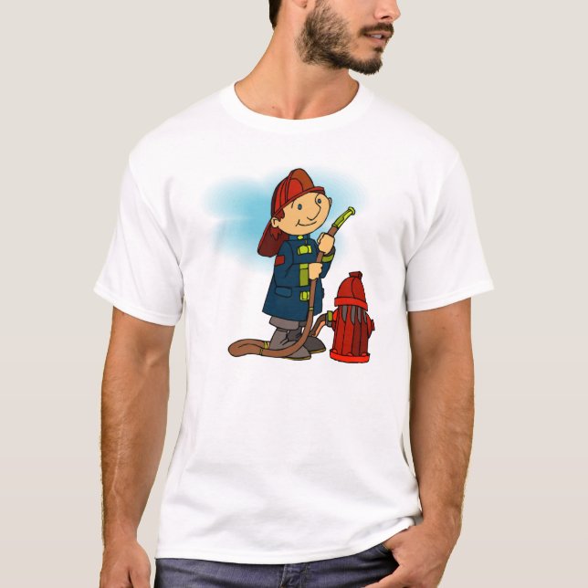 Camisetas del bombero de los niños (Anverso)