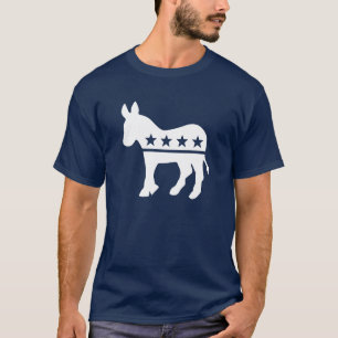 Camisetas del burro de Demócrata