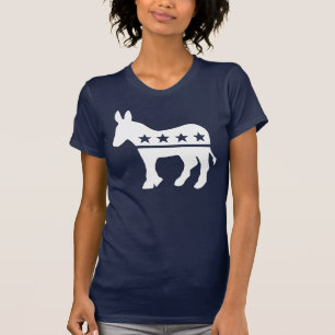 Camisetas del burro de Demócrata