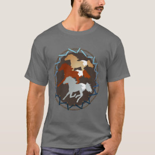 Camisetas del caballo y del escudo