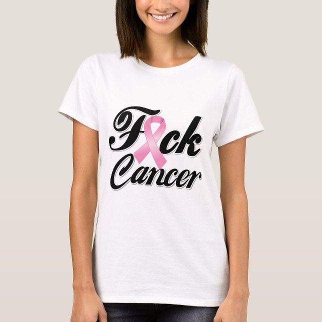 Camisetas del cáncer de pecho de F*CK (Anverso)