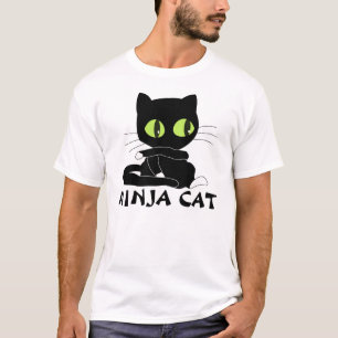 Camisetas del CAT de NINJA, divertidas