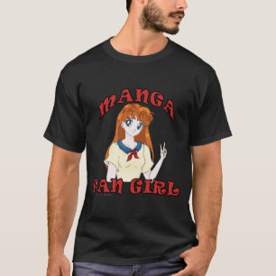 Camisetas del chica de la fan de Manga