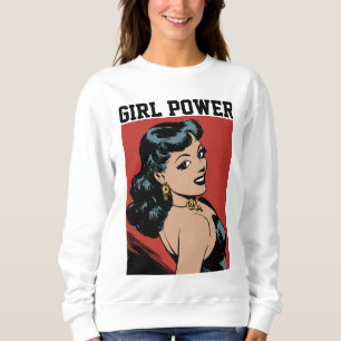 Camisetas del chica POWER Retro LADIES