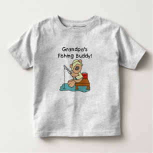 Camisetas del compinche de la pesca del abuelo del