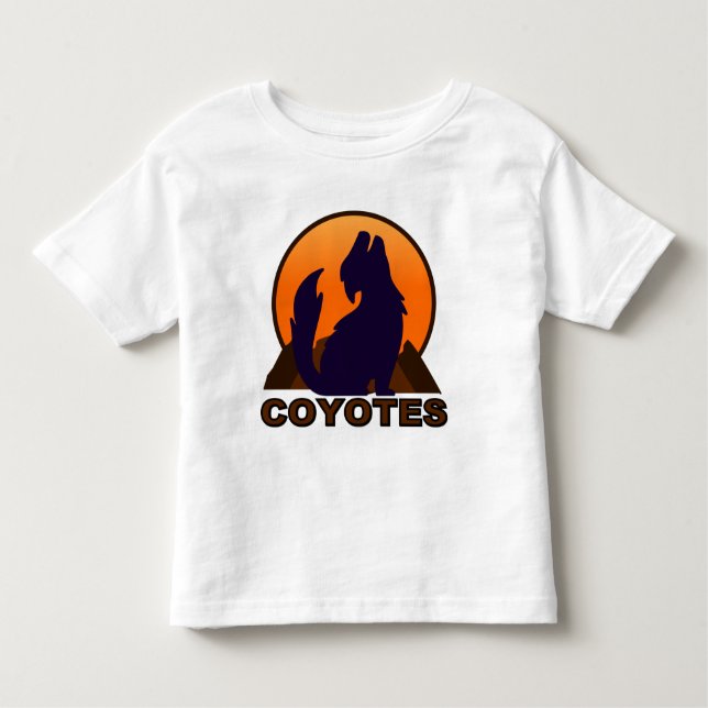 Camisetas del coyote del niño (Anverso)
