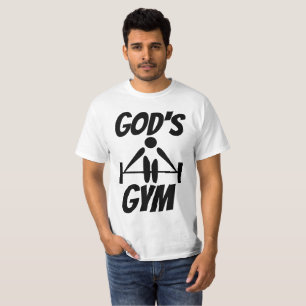 Camisetas del cristiano del GIMNASIO de DIOS