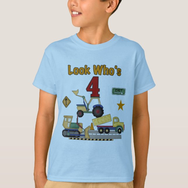 Camisetas del cumpleaños de los vehículos de la (Anverso)