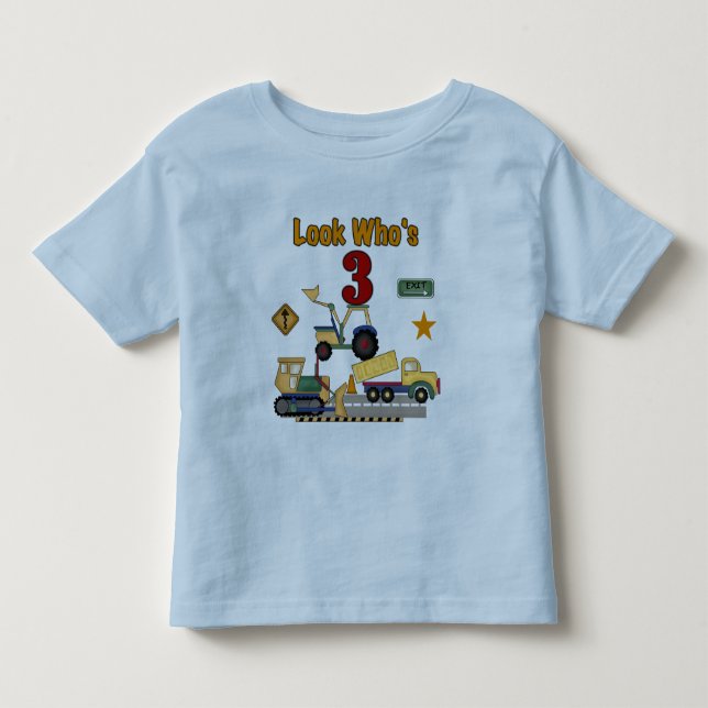 Camisetas del cumpleaños de los vehículos de la (Anverso)